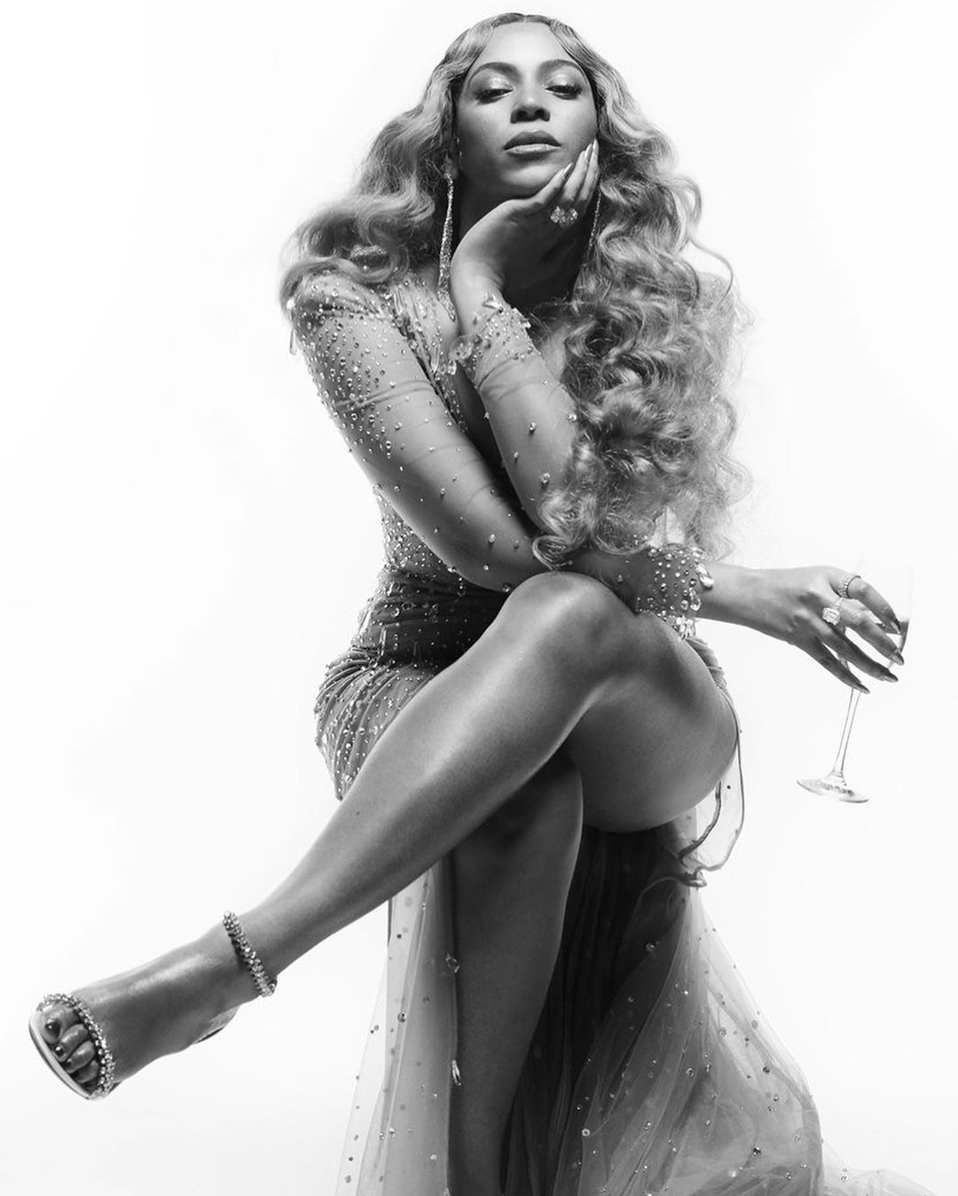Beyoncé wears Galia Lahav at the Oscars Gold Party Galia Lahav