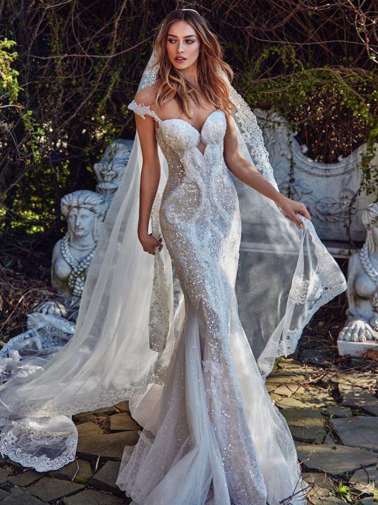 Perri  Ivory Pearl Veil - Galia Lahav