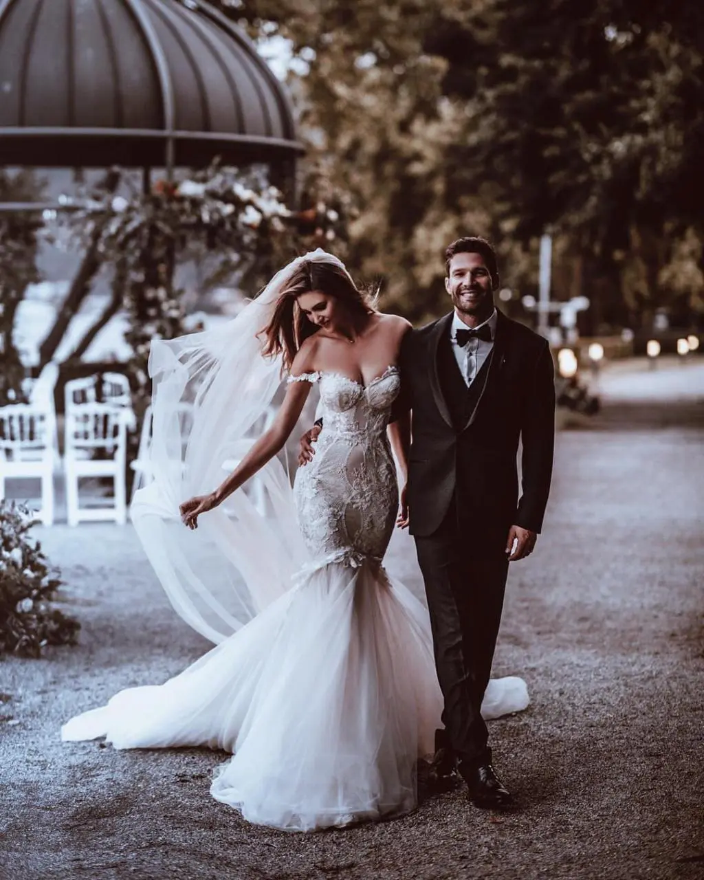 mermaid themed wedding dress