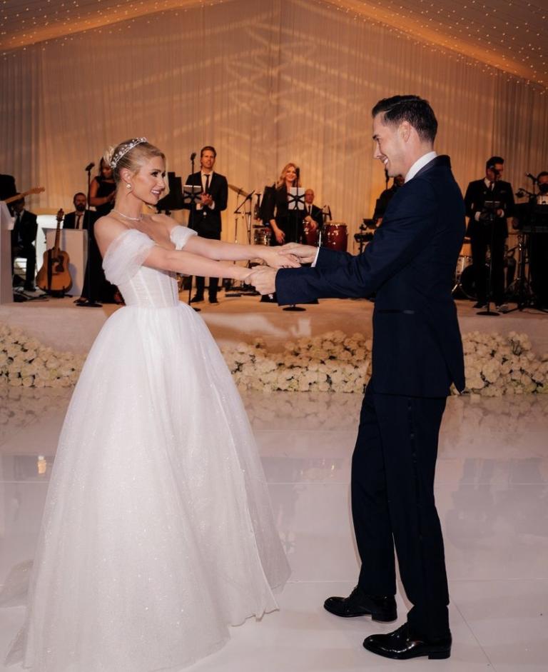 The wedding of Paris Hilton and Carter Reum, Bel Air, Los Angeles, California, USA in Galia Lahav