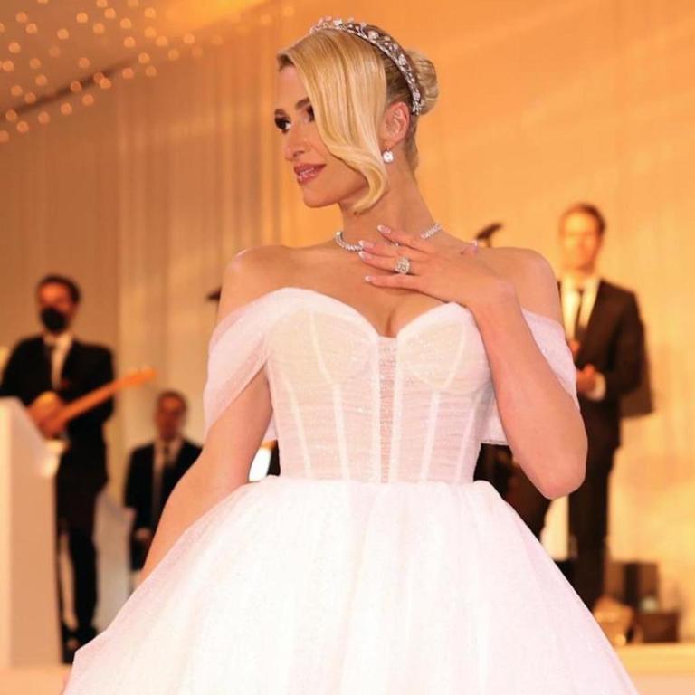 The wedding of Paris Hilton and Carter Reum, Bel Air, Los Angeles, California, USA in Galia Lahav
