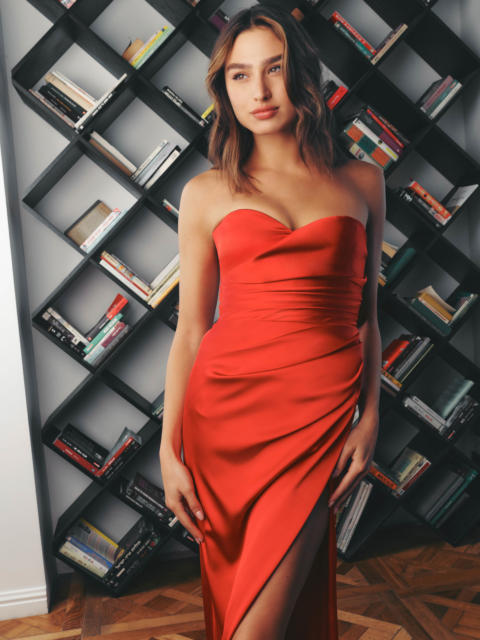 Hannah Red Evening Dress