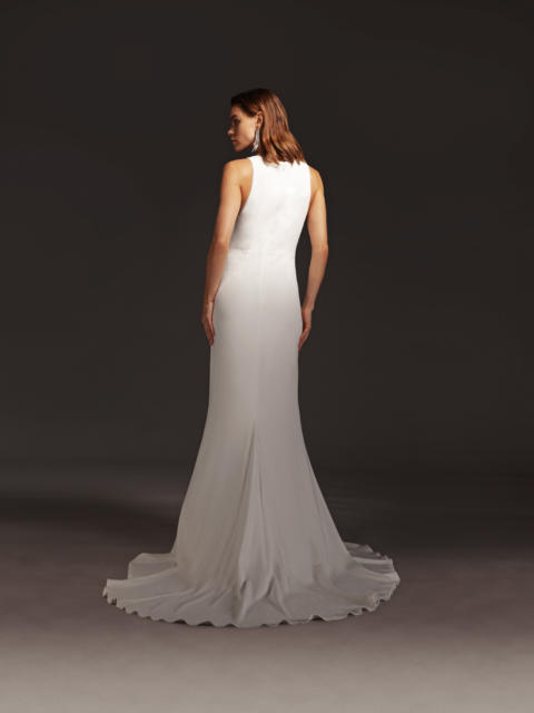 June | Ivory V-Neckline Wedding Dress - Galia Lahav