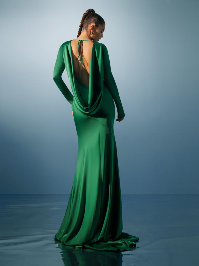 Forest | Forest Green Evening Gown - Galia Lahav